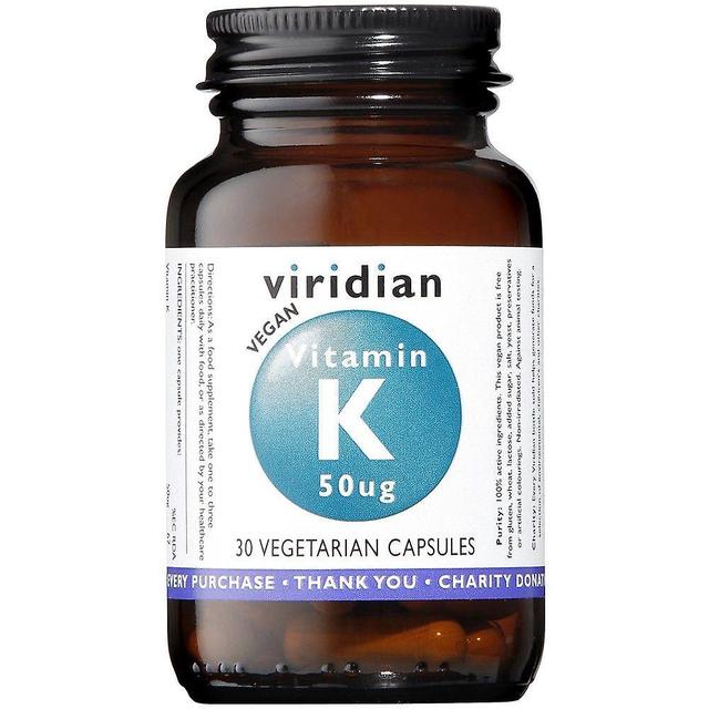 Viridian Vitamin K 50ug Veg Caps 30 (298) on Productcaster.