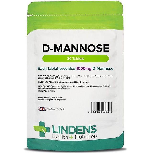 Lindens D-Mannose 1000mg Tablets 30 (4937) on Productcaster.