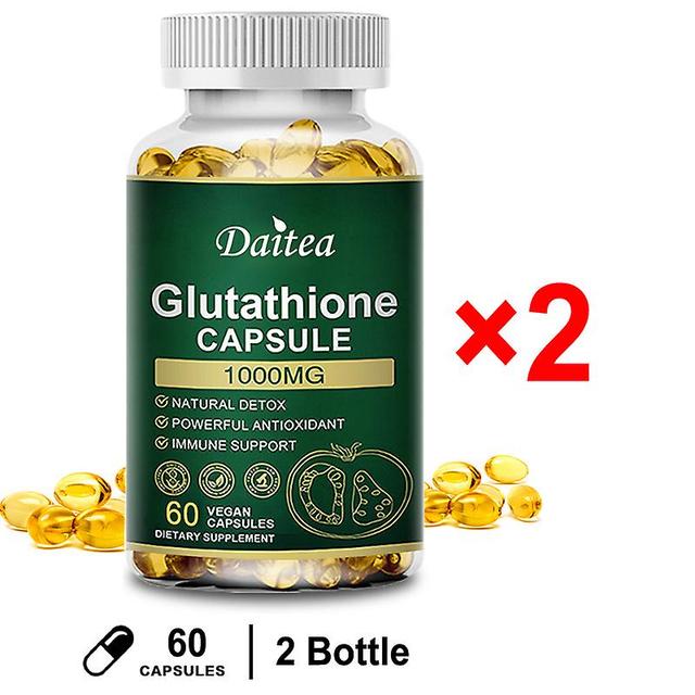 Vorallme Daitea Glutathione Collagen Capsules, Natural Antioxidant, Anti-aging, Enhance Immunity Cell Metabolism, Whiten Dull Skin 60PCS-2 bottle on Productcaster.