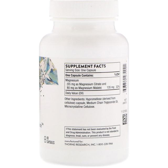 Thorne Research, Magnesium Citramate, 90 Capsules on Productcaster.