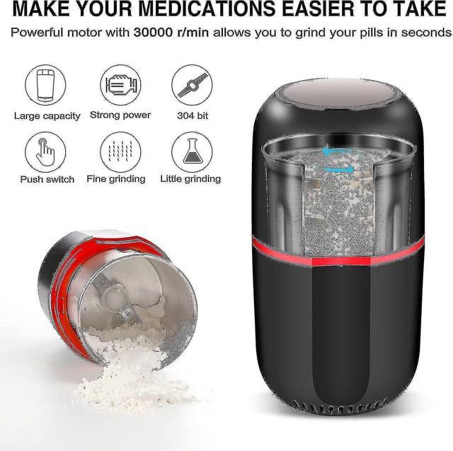 Electric Pill Crusher Grinder - Grind And Pulverize Small And Large Medication And Vitamin Tablets To Fine Powder - Electronic Pulverizer To Crush ... on Productcaster.