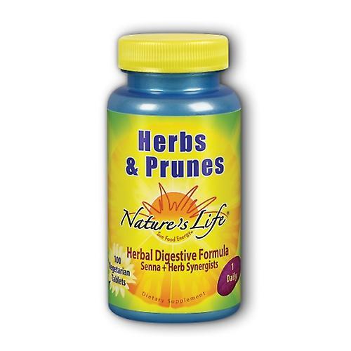 Nature's Life Herbs & Prunes, 100 tabs (Pack of 4) on Productcaster.