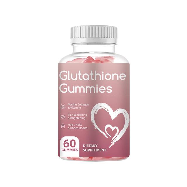 Collagen Glutathione Gummies for Skin Whitening and Hair Health - 60 Pills on Productcaster.