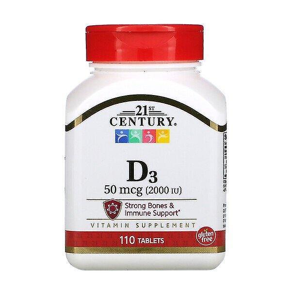 21st Century, Vitamin D3, 50 mcg (2,000 IU), 110 Tablets on Productcaster.