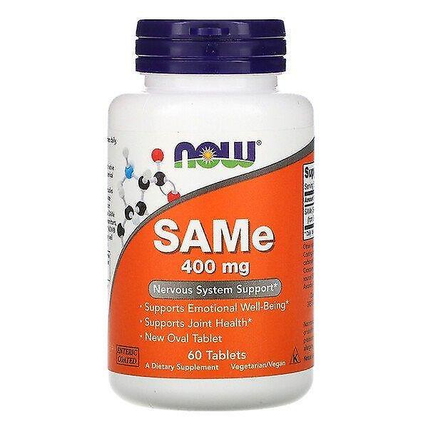 Now Foods, SAMe, 400 mg, 60 Tablets on Productcaster.