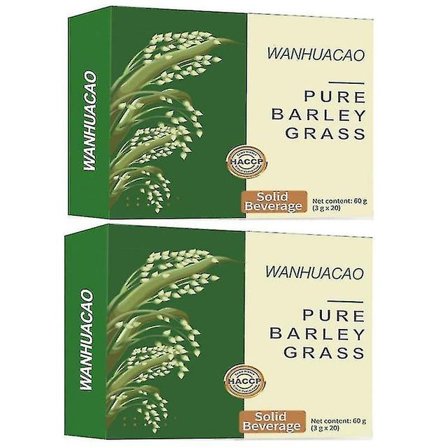 Vitamins Supplements Mélange de légumes verts de superaliments en poudre de jus d’herbe d’orge biologique - 2pcs pour le soutien à la digestion on Productcaster.