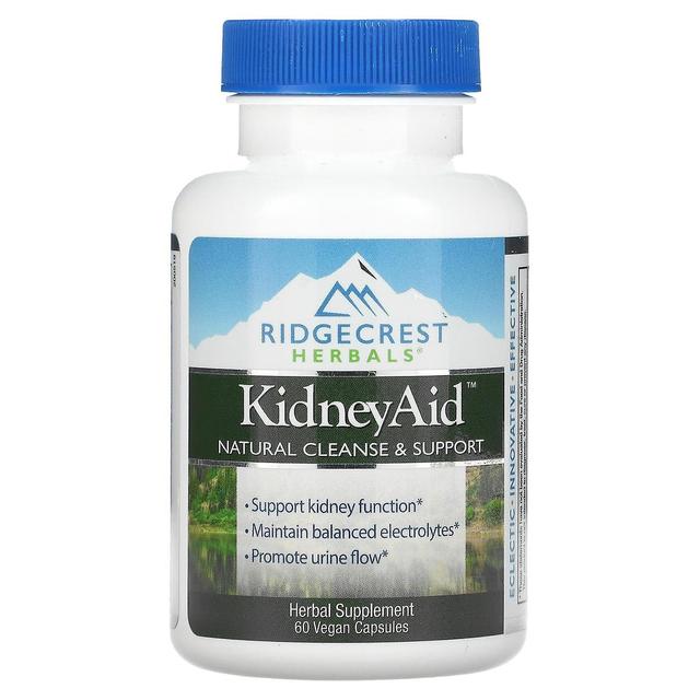 RidgeCrest Herbals RidgeCrest urter, KidneyAid, 60 veganske kapsler on Productcaster.