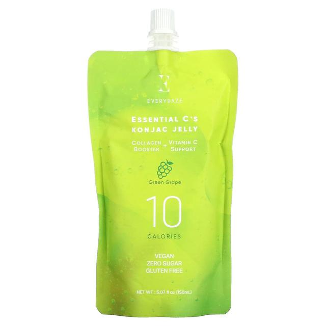 Everydaze, Essential C's Konjac Jelly, Groene Druif, 5.07 fl oz (150 ml) on Productcaster.