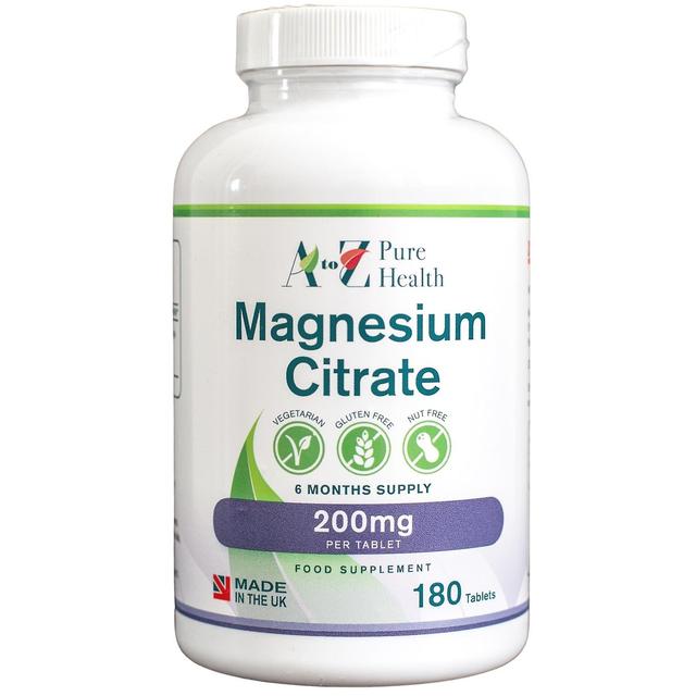 A to Z Pure Health Magnesium Citrate 200mg 180 Tablets on Productcaster.