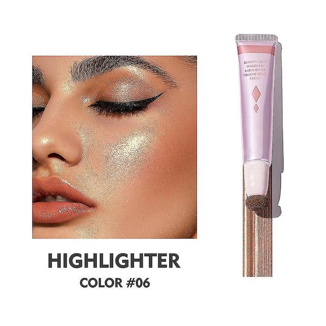 Scacv Zijdezachte vloeibare blush langdurige verhelderende wang met sponskop waterdichte highlighter blush stick 06 on Productcaster.