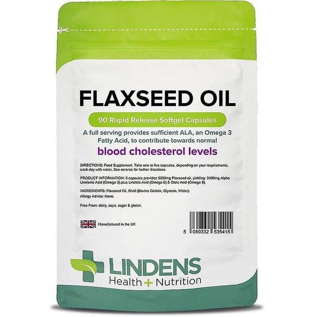 Lindens Flax Seed Oil 1000mg Capsules 90 (5415) on Productcaster.