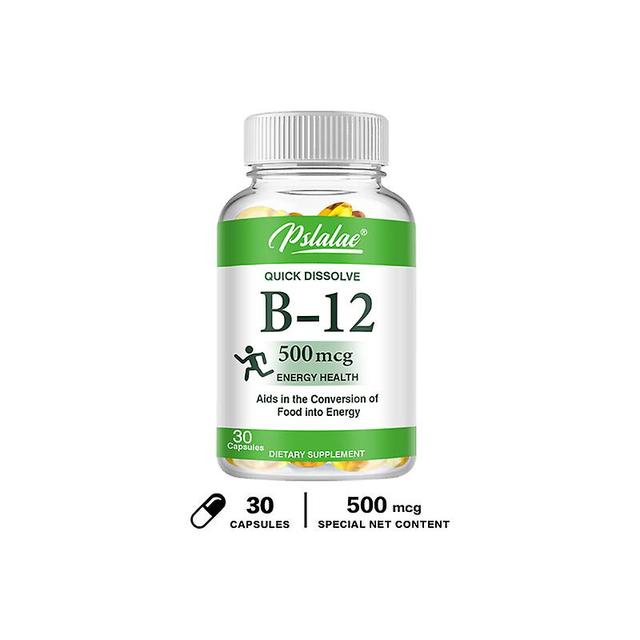 Vorallme Vitamin B12 Supplement 500 Mcg For Optimal Absorption Supports Metabolism, Blood Cells And Protects The Nervous System 30 Capsules on Productcaster.