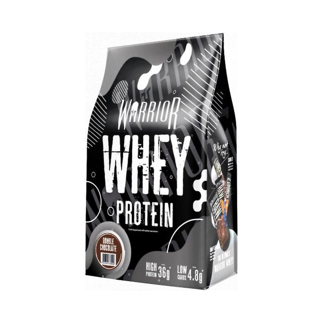 1kg Warrior 100% Whey Protein Powder Muscle Mass Gainer Shake Double Chocolate on Productcaster.