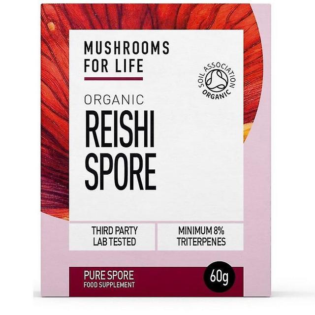 Mushrooms4Life Huby na celý život organický Reishi spórový prášok 60g (MFL307) on Productcaster.