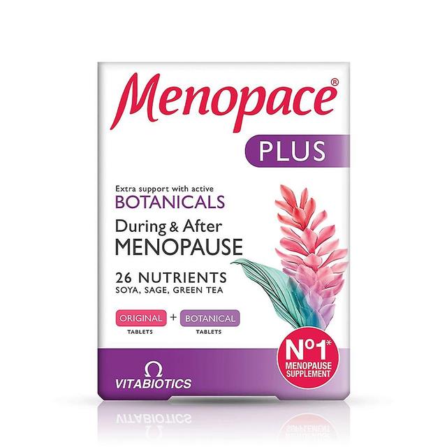 Vitabiotics Menopace Plus Hormonella Reglering Vitaminer Klimakterietillskott - 56 on Productcaster.