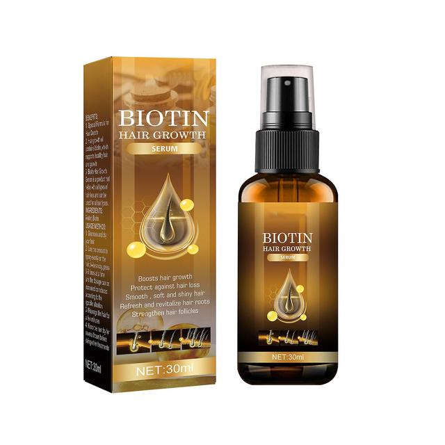 Hefansi Hair Growth Products Biotin Fast Growing Hair Essential Oil Hair Loss Spray Skin Nursing 30ml on Productcaster.