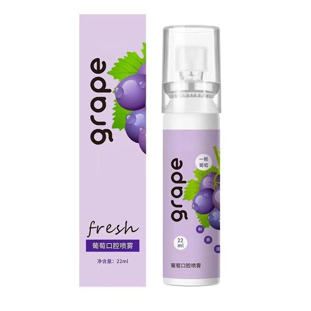 Peach Probiotics Oral Spray, Fresh Oral Remove Bad Breath Teeth Whitening Natural Fruit Flavor Oral For Dating Meeting BFQ Grape on Productcaster.