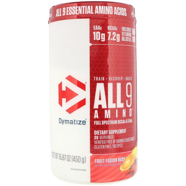 Dymatize Nutrition Dymatize Näring, ALL9AMINO, Frukt Fusion Rush, 15,87 (450 g) on Productcaster.