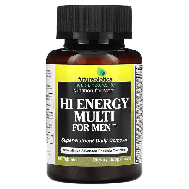 FutureBiotics, Hi Energy Multi For Men, 60 Tablets on Productcaster.