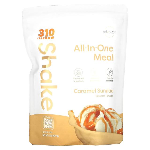 310 Nutrition, All-In-One Meal Shake, Caramel Sundae , 14.4 oz (407.4 g) on Productcaster.