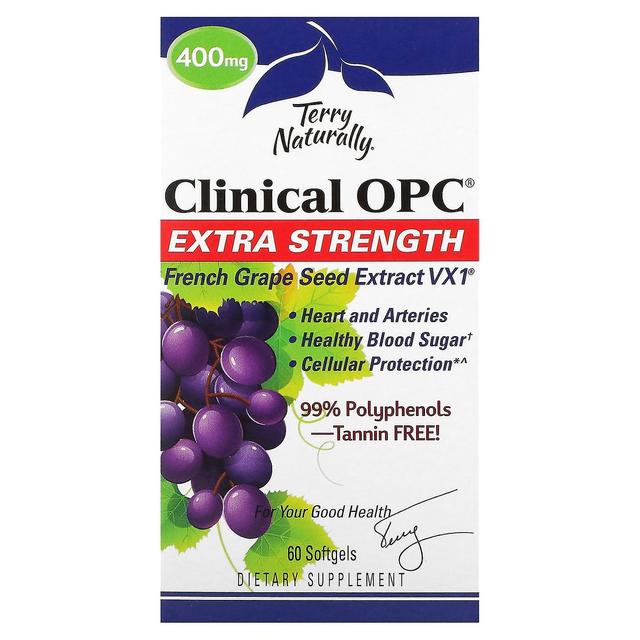 Terry Naturally Terry Naturligt, Klinisk OPC, Extra Styrka, 400 mg, 60 Softgels on Productcaster.