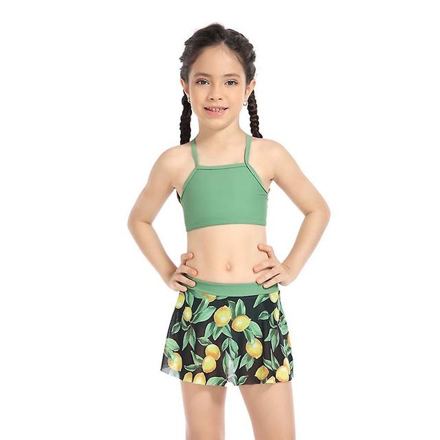 Girls Split/one-piece Mesh Skirt Swimsuit Stylish Seamless Soft Bathing Suit For Beach Swimming Pool 33 on Productcaster.