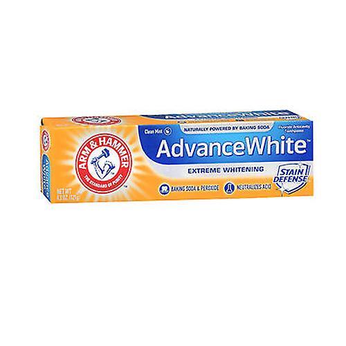 Arm & Hammer Advance Dentifrice au fluorure blanc, bicarbonate de soude et peroxyde 4,3 oz (paquet de 1) on Productcaster.