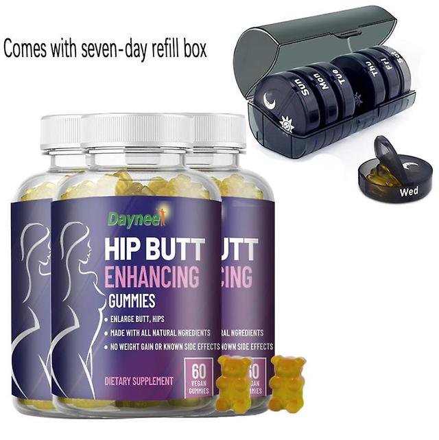 Butt And Butt Enhancement Gummies Glute And Butt Enhancement Capsules Comes With 7-day Supplement Box 3PCS on Productcaster.