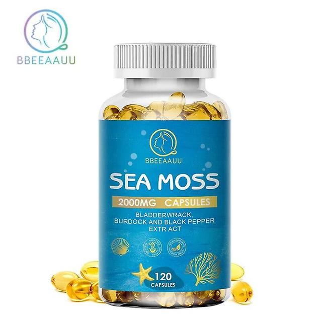 Bbeeaauu Organic Sea Moss Capsule Ty Anti-aging Skincare Detox Boost Immunity Clean The Intestines Supports Thyroid Healthhuamade Huamade 120pcs on Productcaster.