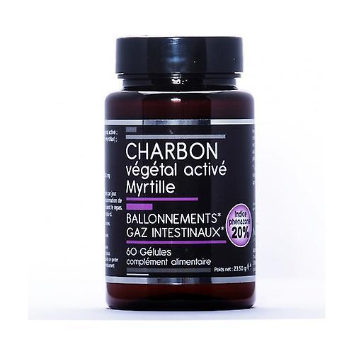 Nutrivie Activated Vegetable Charcoal + Blueberry 60 capsules on Productcaster.