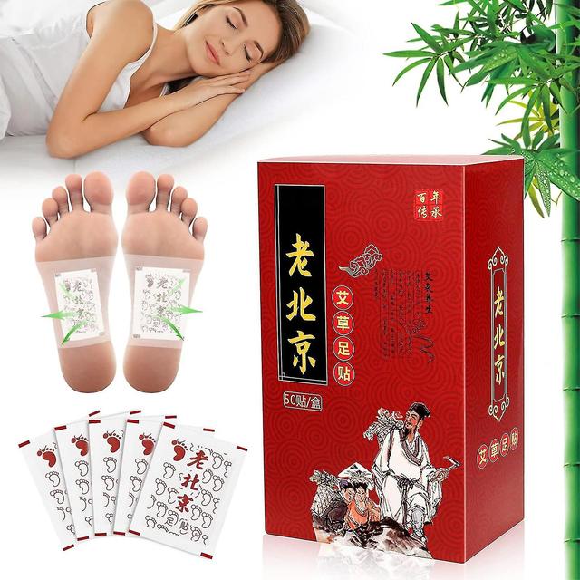 Detox Foot Plasters, Deep Cleansing Foot Pads For Stress Relief & Deep Sleep, 100% Natural Detox Foot Pads Help Cleanse Body 50pcs on Productcaster.