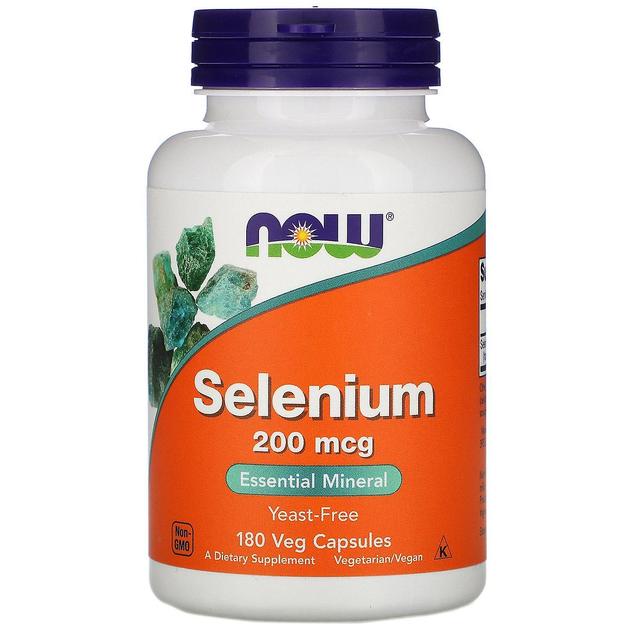 NOW Foods Nu Foods, Selen, 200 mcg, 180 Veg kapslar on Productcaster.