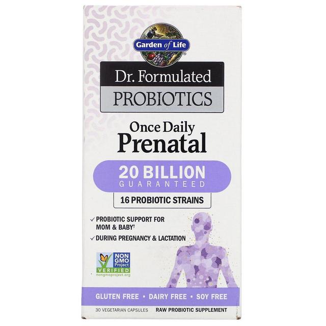 Garden of Life, Dr. Formulated Probiotics, Once Daily Prenatal, 30 Vegetarian Ca on Productcaster.