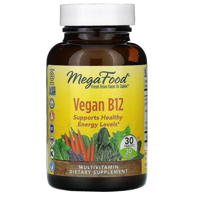 MegaFood, vegaani B12, 30 tablettia on Productcaster.