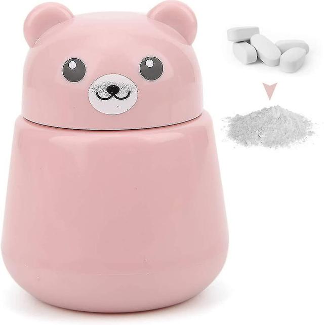 1pcs Pill Crusher Medicine Grinder Multiple Cute Bear Shape Crushes Pills Tablets(green) Pink on Productcaster.