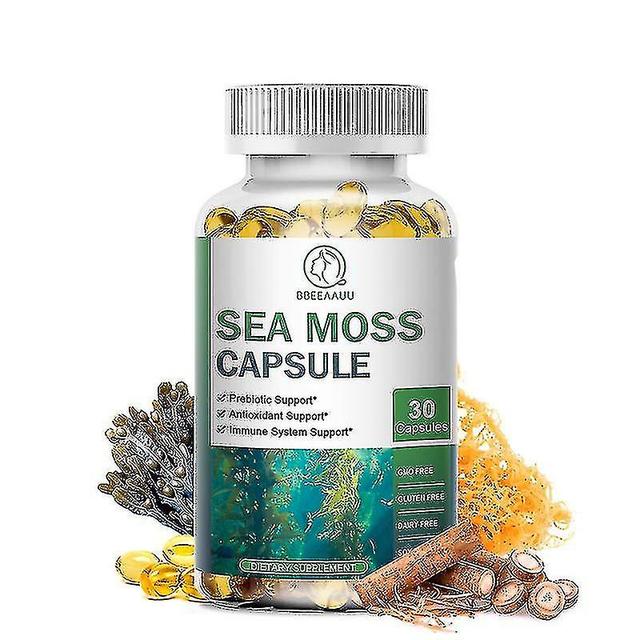 Tib Beau Sea Moss Capsule Iodine Supplement Support Thyroid Function Reduce Inflammation Protect Joints Boosts Digestion Healthy Gut 30pcs on Productcaster.