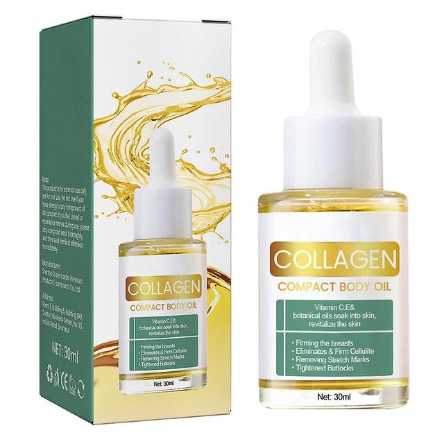 Women Collagen Lifting Body Oil Anti-cellulite Slimming Oil Belly Leg Firming Massage Oil 1pc on Productcaster.