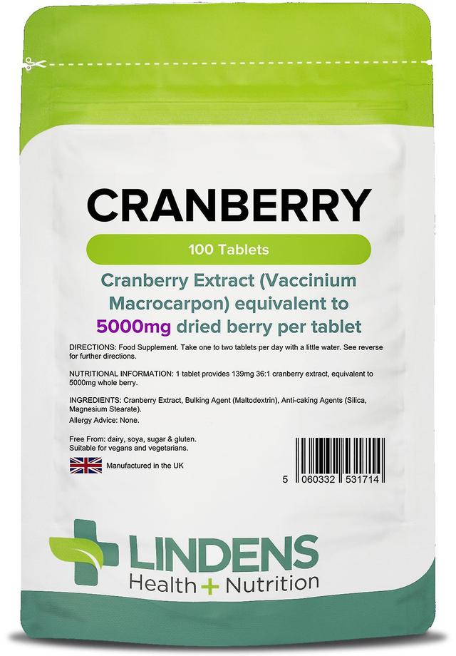 Lindens karpalomehu 5000mg - 100 tablettia on Productcaster.