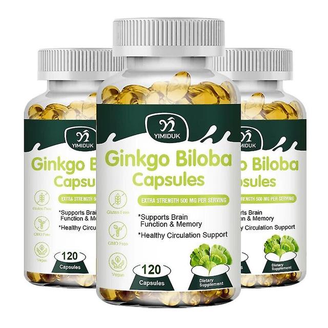 Visgaler Ginkgo Biloba Extra Kapseln unterstützen die Gehirnfunktion und das Gedächtnis, senken den Blutdruck und den Cholesterinspiegel, schützen ... on Productcaster.