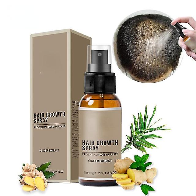 Purc Anti Hair Loss Hair Growth Spray Essence, Beard Grow Stimulator Natural Accelerate Hair Growth Oil kasvojen hiustenkasvattaja 30ml on Productcaster.