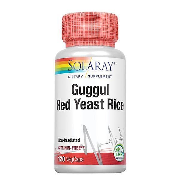 Solaray guggul gum extract & red yeast rice | healthy cardiovascular function support 120ct on Productcaster.