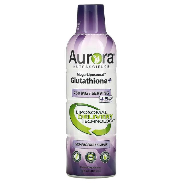 Aurora Nutrascience, Mega-liposomalny glutation +, plus witamina C, owoce organiczne, 750 mg, 16 fl oz (4 on Productcaster.