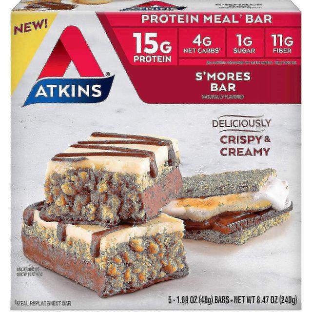 Atkins protein måltid barer, s'mores, 5pk on Productcaster.