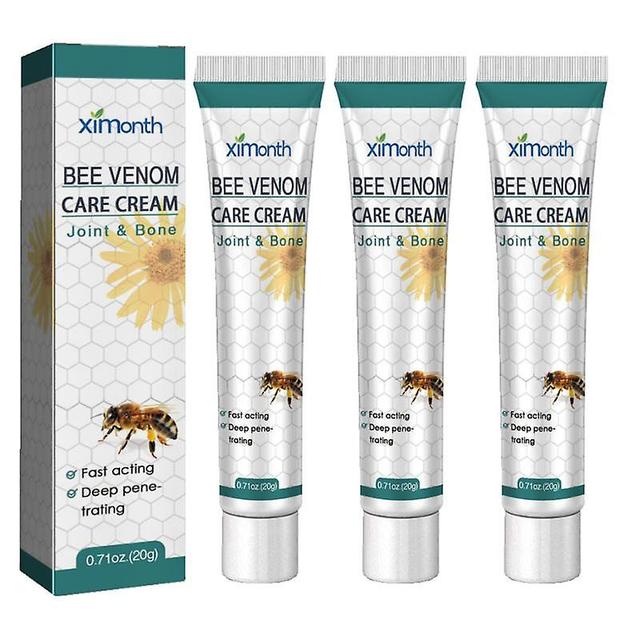 3*20g Bee Pain Relief Bone Healing Cream Natural Ingredients Promote Blood Circulation To Improve Joint Discomfort Patients on Productcaster.