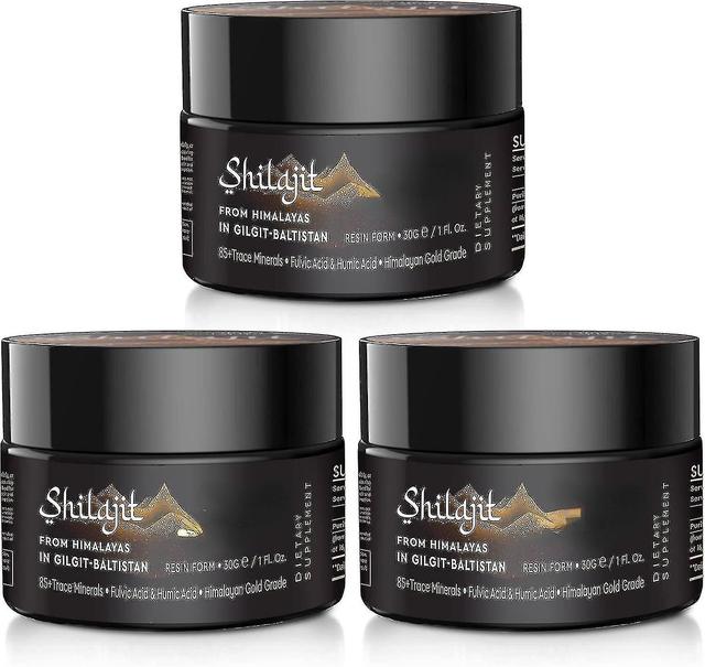 Shilajit Purest Himalayan Shilajit Resin - Gold Grade 100% Pure Shilajit with Fulvic Acid & 85+ Trac 3PCS on Productcaster.