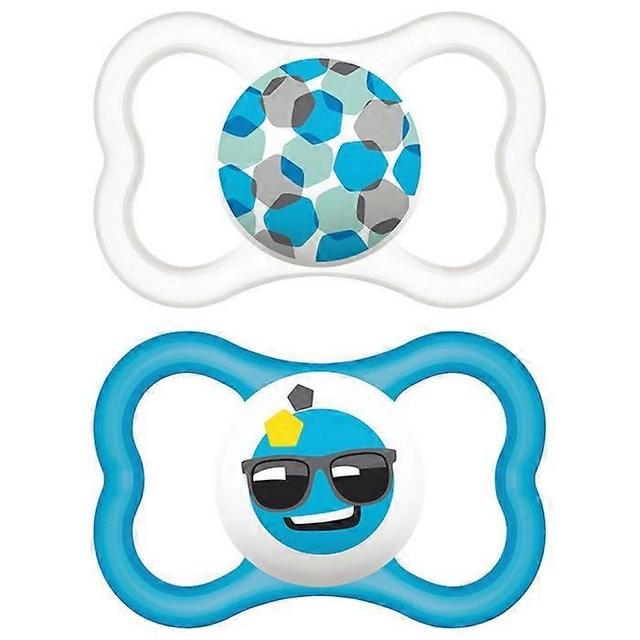 Mam baby air 6+ blue silicone soother 2u on Productcaster.