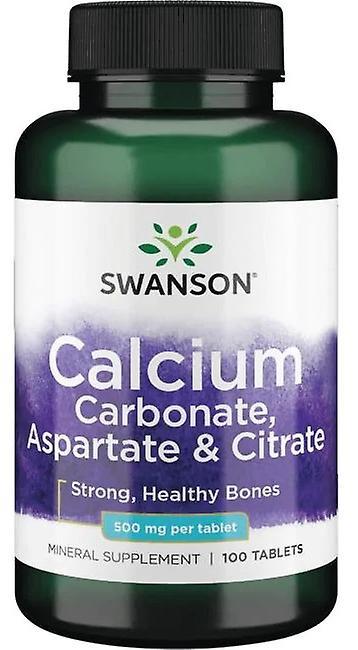 Swanson Calcium carbonate aspartate and citrate 500 mg 100 tablets, 87614018348 on Productcaster.