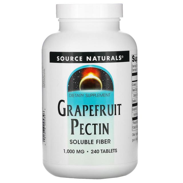 Source Naturals Källa Naturals, Grapefrukt pektin, 1,000 mg, 240 tabletter on Productcaster.