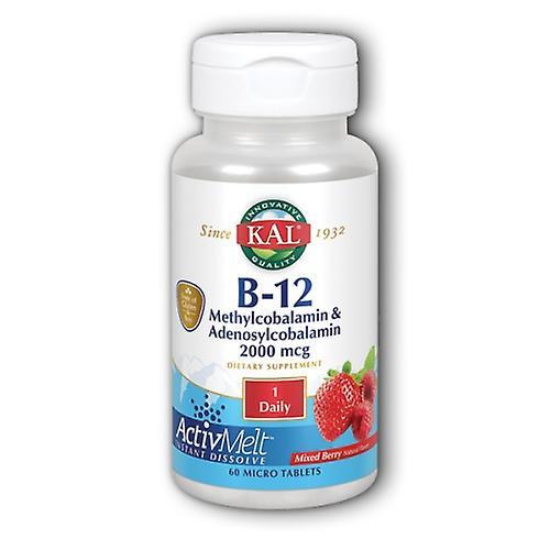 Kal B-12 Methylcobalamin Adenosyl, 60 Count (Pack of 4) on Productcaster.