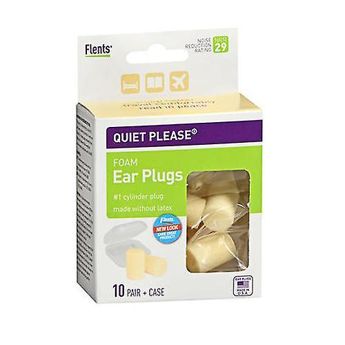 Ezy-dose Productos de boticario Flents Quiet Please Tapones para los oídos de espuma, 10 pares (Paquete de 1) on Productcaster.